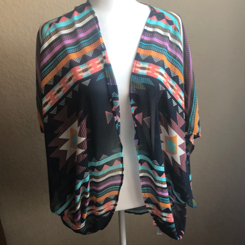 Aztec Print Kimono